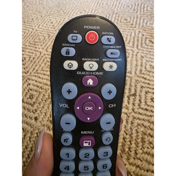 RCA Remote Control RCR414BHE Black 4-Device Big Button Universal with Streaming - Picture 12 of 16